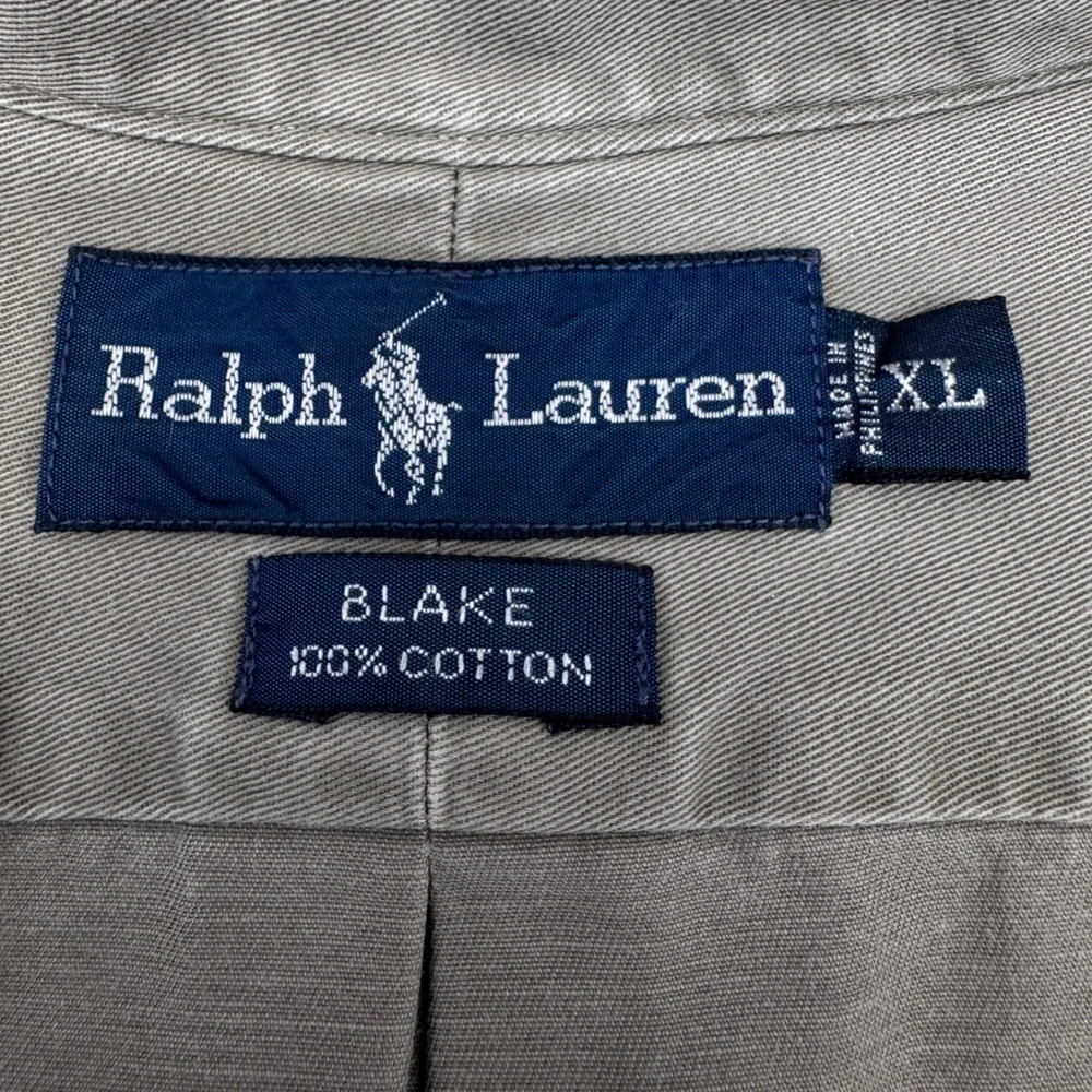 Polo Ralph Lauren Button Down XL Green Blake Cotton Twill Long Sleeve Shirt